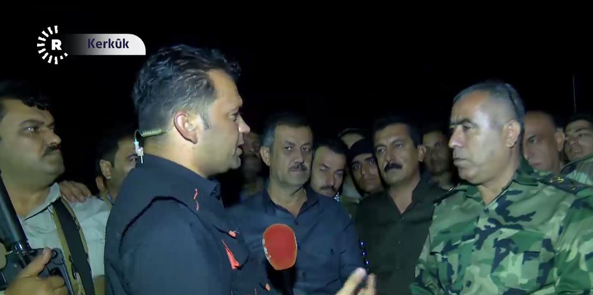 Ayub Yousif, Peshmerga commander south of Kirkuk: we have orders to engage in fighting if attacked by Iraqi forces, Hashd al-Shaabi   