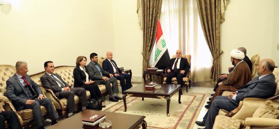 Iraq PM @HaiderAlAbadi also met with a Kurdish delegation (Gorran, Coalition for Democracy and Justice and Kurdistan Islamic Group) in Baghdad earlier today.   