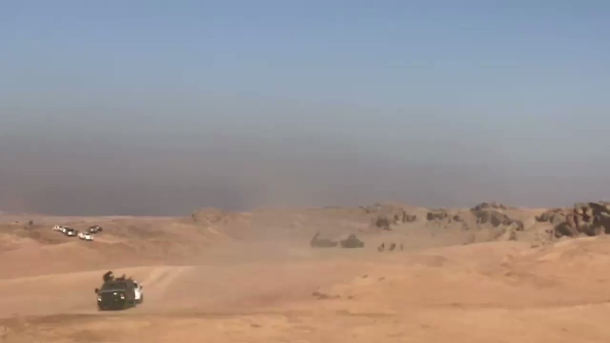 IRAM launch by Iraq's Rapid Response units during the White Flags operation earlier today 