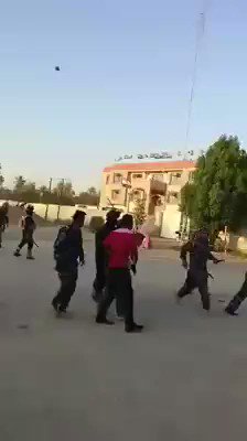 Al Badr Militia Fighters opening fire against protesters in Diwaniya southern of Iraq, till now 1 protester have been killed and many injured.   