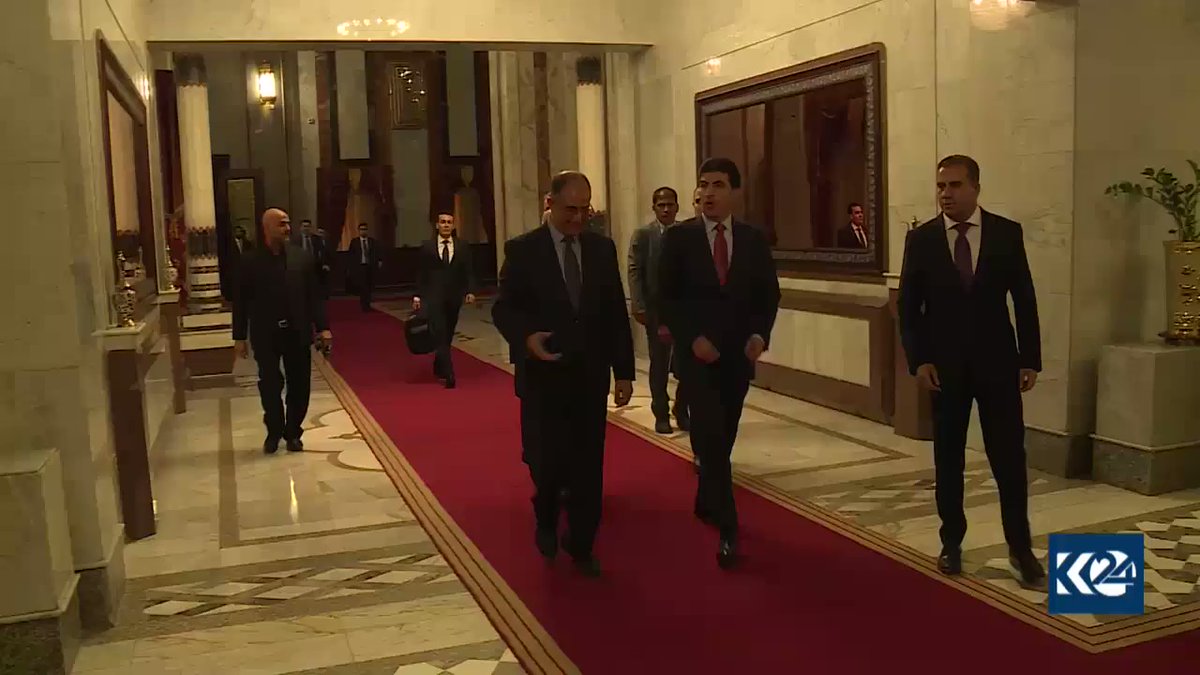 Kurdistan Region's @PMBarzani met with his Iraqi counterpart Haider al-Abadi in Baghdad on Saturday to discuss Erbil-Baghdad relations as well as the formation of the new Iraqi government.  