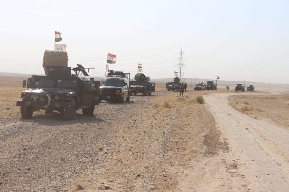 Iraq's Federal Police conducting clearing ops in Rashad district, Kirkuk province. At least 3 Da'ish safehouses found and destroyed in addition to nearly a dozen IEDs.   