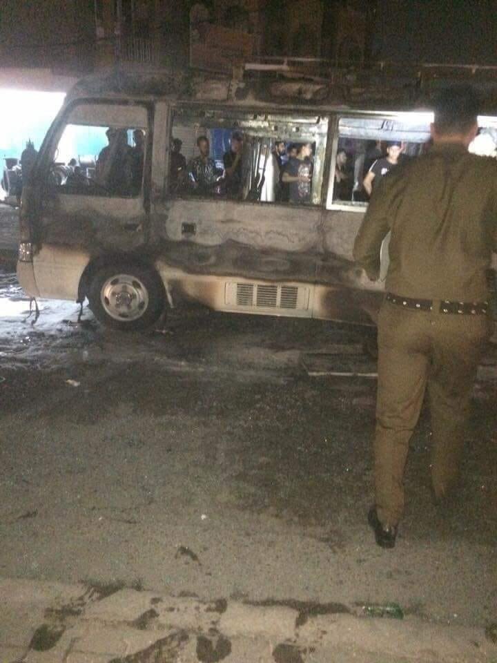 Bombs targeting two buses  in  Shaab area of the Iraqi capital