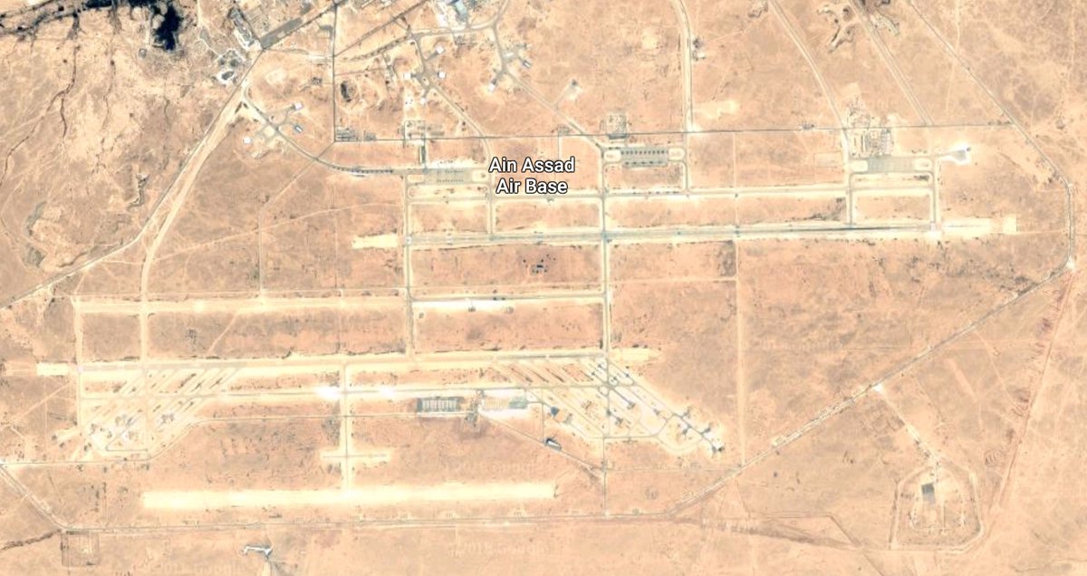 Ukrainian An124 heavy haulage  flight from US / UK / Iraq- operated Ain Assad air base in Iraq's Anbar province. 
