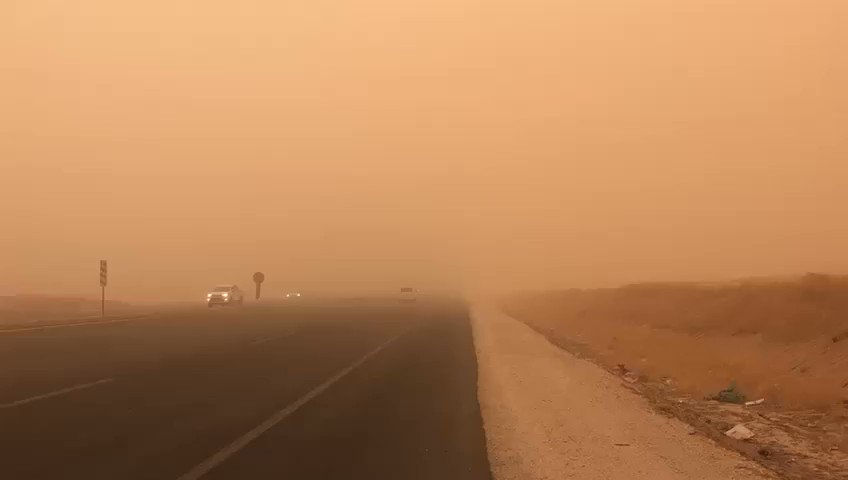 Sand storms sweep across Kurdistan Duhok   