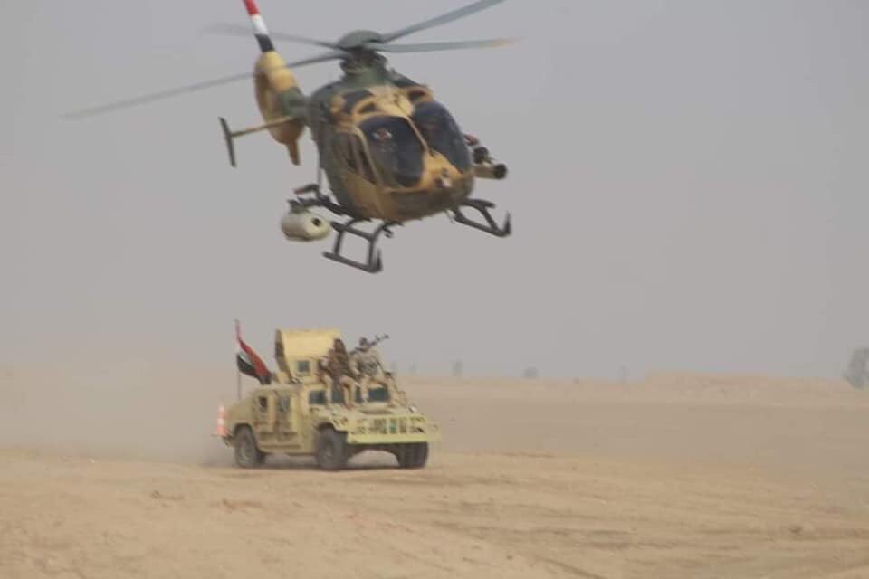 Major operations by Iraq's army from the eastern Salahuddin desert stretching all the way to the Himreen mountains, hunting down Da'ish militants hiding out in this remote region. 