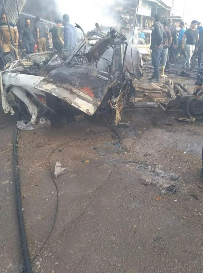6 people (including two soldiers) killed and 40 wounded in a car bomb attack that targeted a public market in al-Qithara sub-district southern Mosul city.    