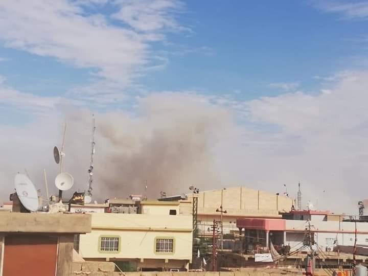 An explosion rocks the town of Khurmatu in Iraq's Salahuddin province.  