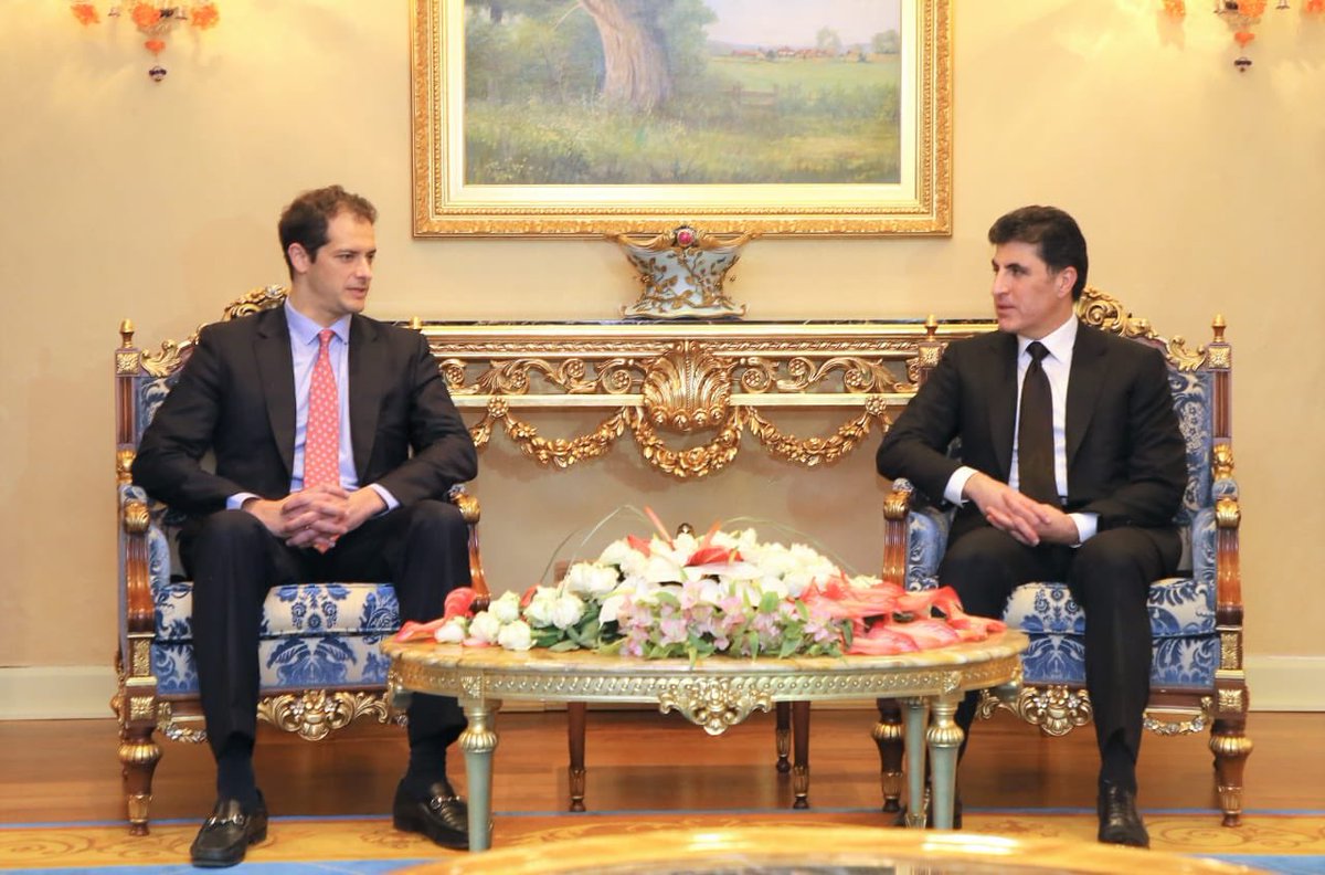 KRG @PMBarzani and US Deputy Assistant Secretary of State for Iraq and Iran @AndrewLPeek welcomed the resumption of Kirkuk oil exports that will 'benefit Iraq as a whole': KRG     