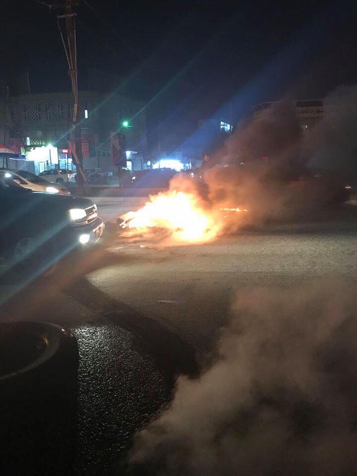 Basra protesters are back. Tires burning   in commercial street. Iraq security forces have been deployed those areas.   