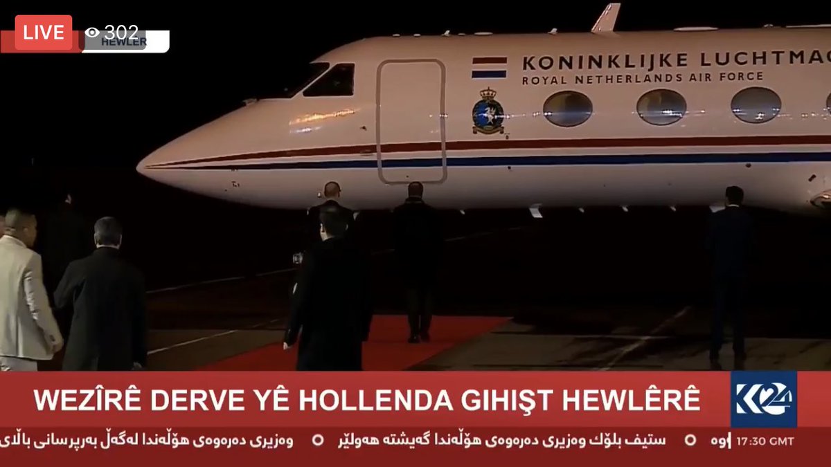 Netherlands Foreign Minister arrives in Erbil, capital of the Kurdistan Region. He will meet with the KRG officials tomorrow.   