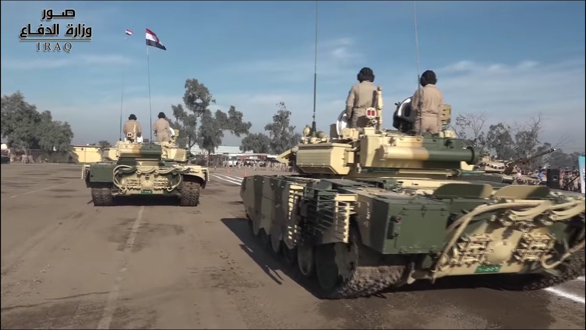 Iraq's new T-90S tanks made an appearance during an Army Day parade 