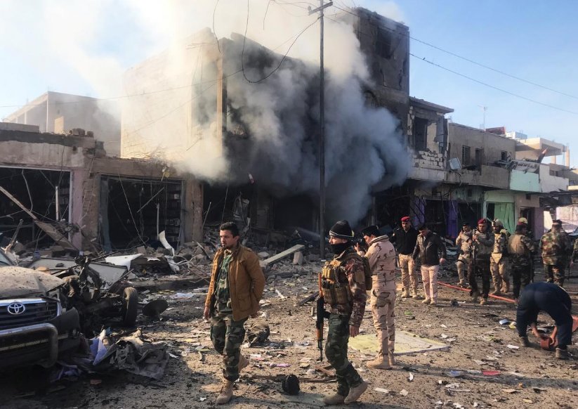 Explosion in Qaim, Anbar: At least one dead, over a dozen wounded. Police say at least three dead.   