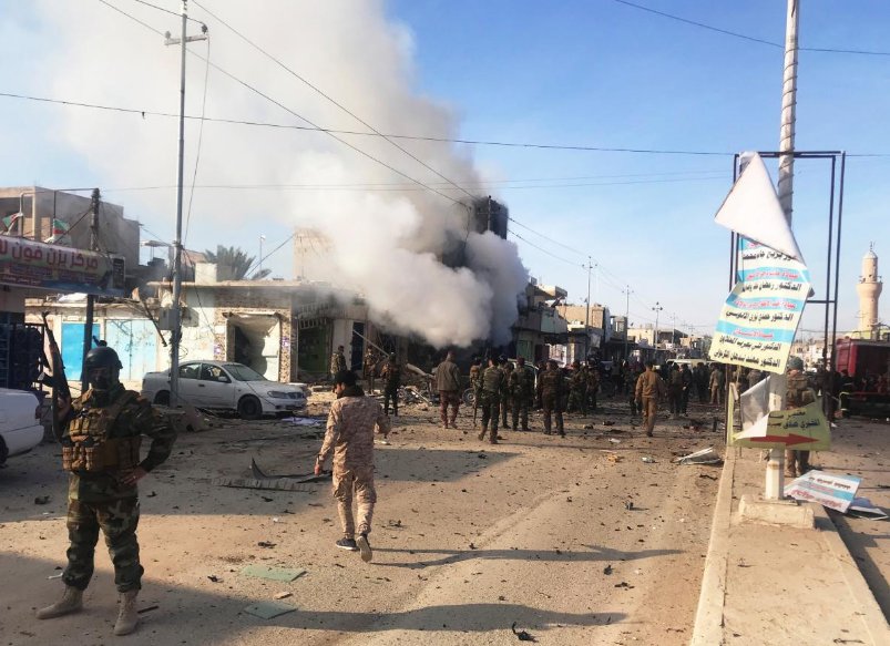 Explosion in Qaim, Anbar: At least one dead, over a dozen wounded. Police say at least three dead.   