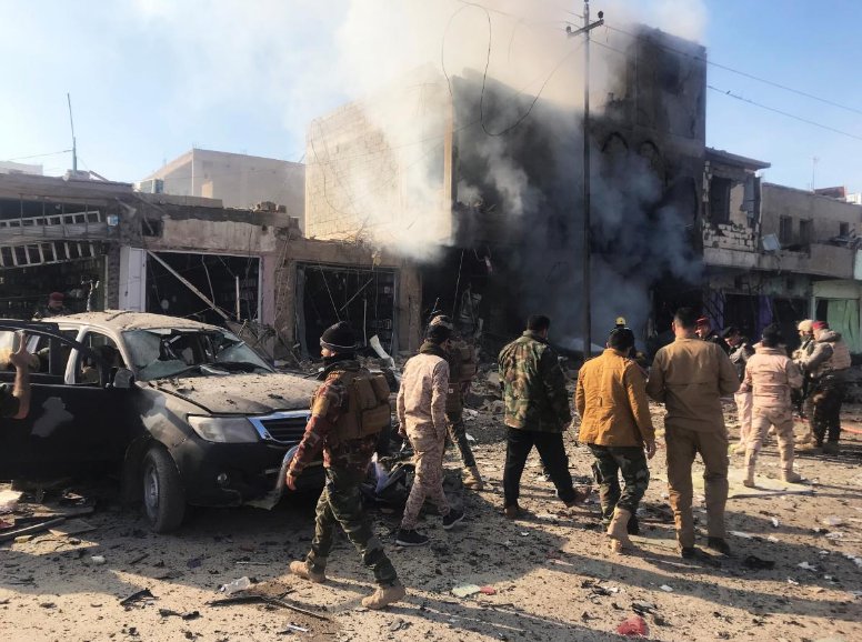 Explosion in Qaim, Anbar: At least one dead, over a dozen wounded. Police say at least three dead.   