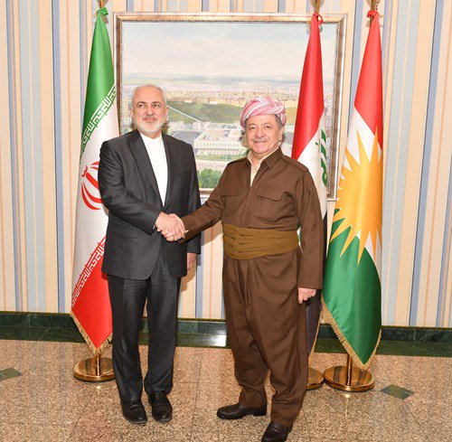 Masoud Barzani: Pleased to receive @JZarif today. We spoke of the bilateral relations between the Kurdistan Region and the Islamic Republic of Iran and how further enhancing those relations will be of the mutual benefit of both sides   
