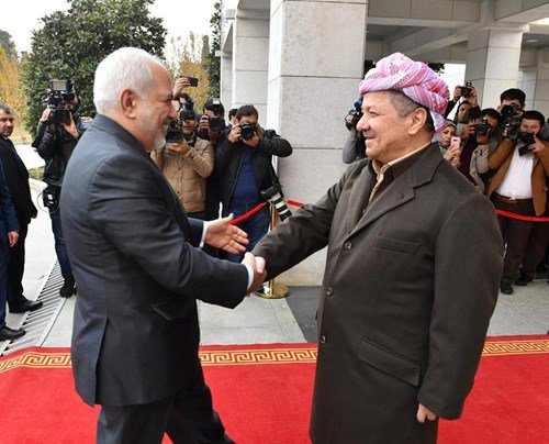 Masoud Barzani: Pleased to receive @JZarif today. We spoke of the bilateral relations between the Kurdistan Region and the Islamic Republic of Iran and how further enhancing those relations will be of the mutual benefit of both sides   