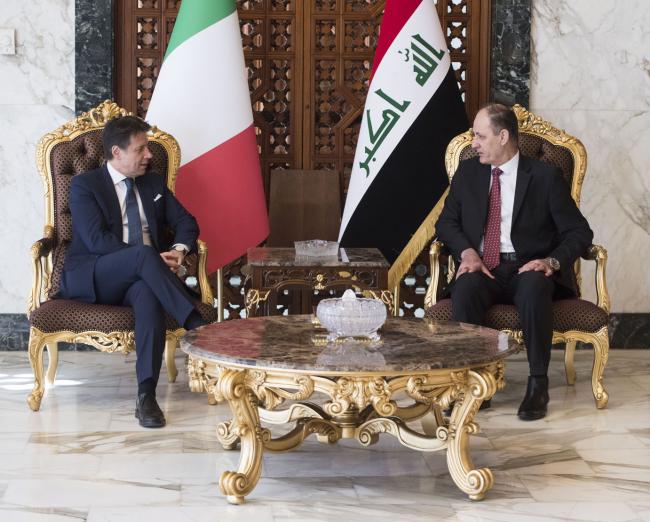 Italy an PM Conte has landed in Iraq, where he has met the Iraqi PM Adel Abdul Mahdi. Then he will have meetings with President Salih, Speaker al-Halbousi and KRG PM Barzani (in Erbil).   