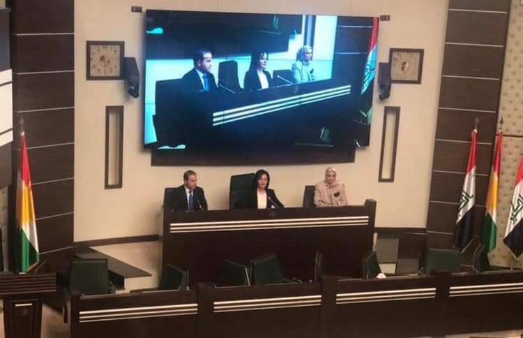 Historic day for Kurdistan region as its Parliament elected first female Speaker, Vala Fareed.      