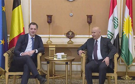 Belgium Deputy Prime Minsiter and Minister of Finance and Development Cooperation Alexander De Croo has arrived in Erbil. He will meet with the KRG officials to discuss bilateral relations.   
