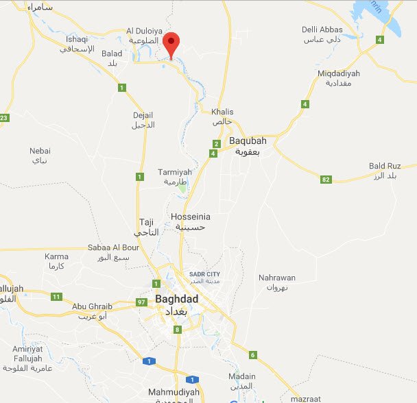 In an ambush on Iraqi Hashd militia forces in Yathrib north of Baghdad, IS militants claim to have killed a Fed. Police regimental commander, 'Abbas al-Musawi, with 2 of his men, later clashing with Sunni Tribal Hashd militia and killing a commander, 'Imad Hamid Hamadi:  