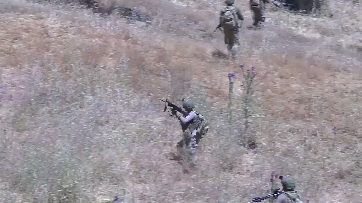 Turkish defense ministry published footage from the Turkish army operation against PKK in northern Iraq. 