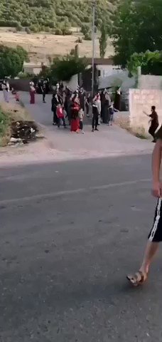 Turkish warplanes bombarded a PKK vehicle near Spindar village, Amedi. The villagers found three PKK guerrillas were hiding inside a school and were using a Pickup car. They were beaten and threatened not to return to civilian areas.   