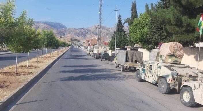 Peshmarga forces arrived at Sidakan, Soran from Erbil province and Amedi, Shladze, Zaxo amd Matin mountain in duhok province 