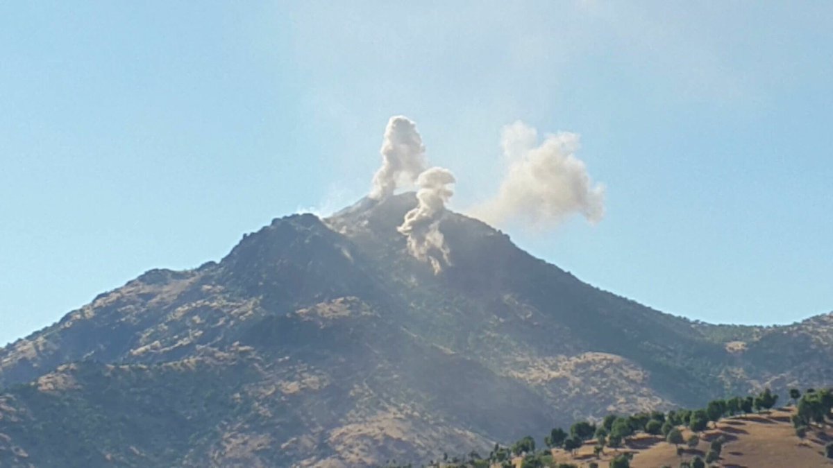 Turkish army is bombing Bradost area in northern  Erbil city the capital of Iraqi Kurdistan, The location exactly is near Iran and Iraq border