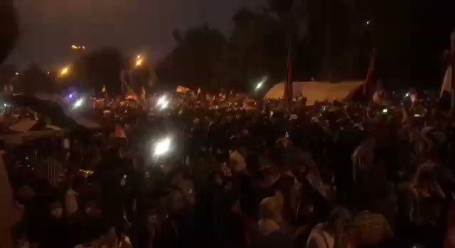 Tahrir Square shows  turnout in Baghdad protests that indicated the seriousness and insistence of the protesters on changing the current situation in Iraq.   