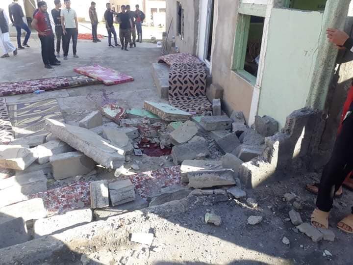 Pictures of the Turkish Airstrikes against the Yezidi village Khanasor, Sinjar, targeting a private house