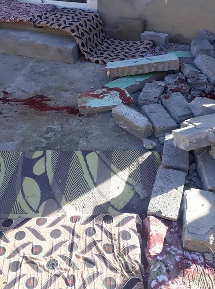 Pictures of the Turkish Airstrikes against the Yezidi village Khanasor, Sinjar, targeting a private house