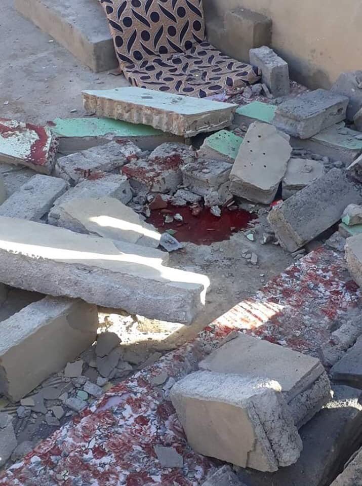 Pictures of the Turkish Airstrikes against the Yezidi village Khanasor, Sinjar, targeting a private house