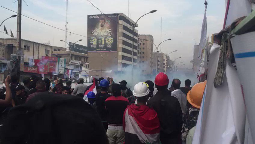 Three protesters killed so far today in Baghdad