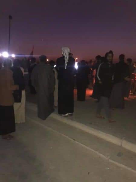 Basra just before the closure of the port of Safwan by the demonstrators