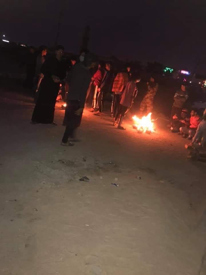 Basra just before the closure of the port of Safwan by the demonstrators