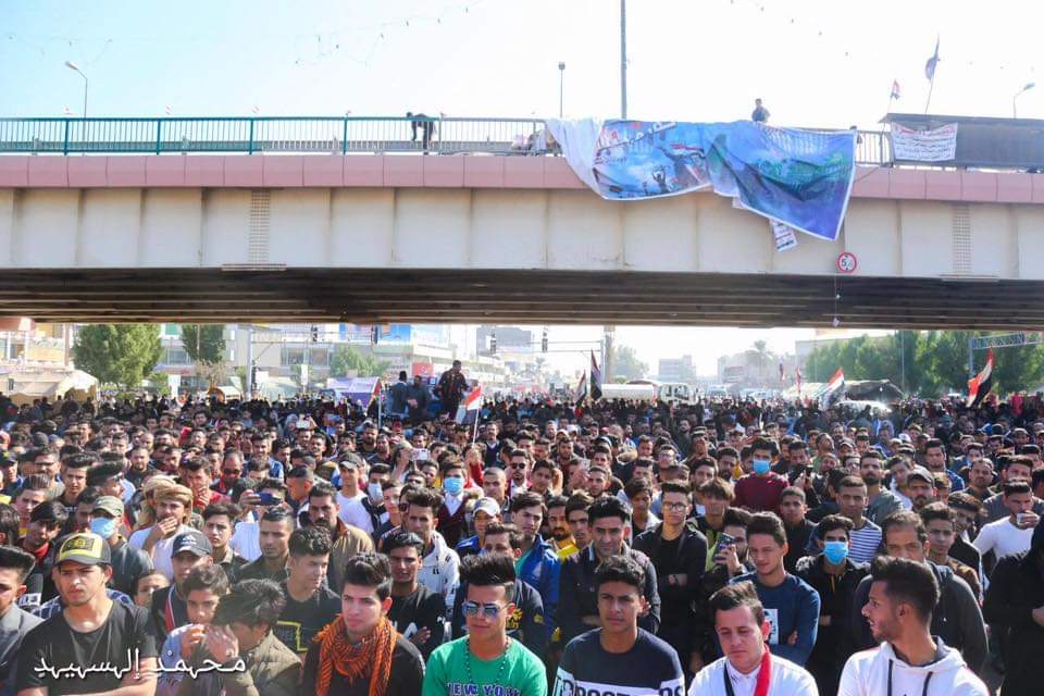 Iraq: anti-government protests taking place in Babil today