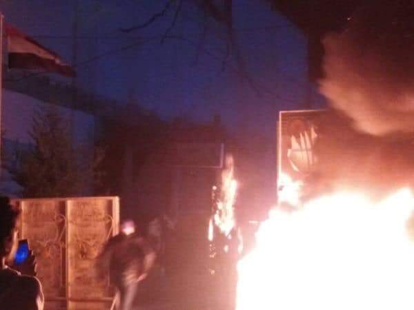 Burning host of the tribes of Dhi Qar 