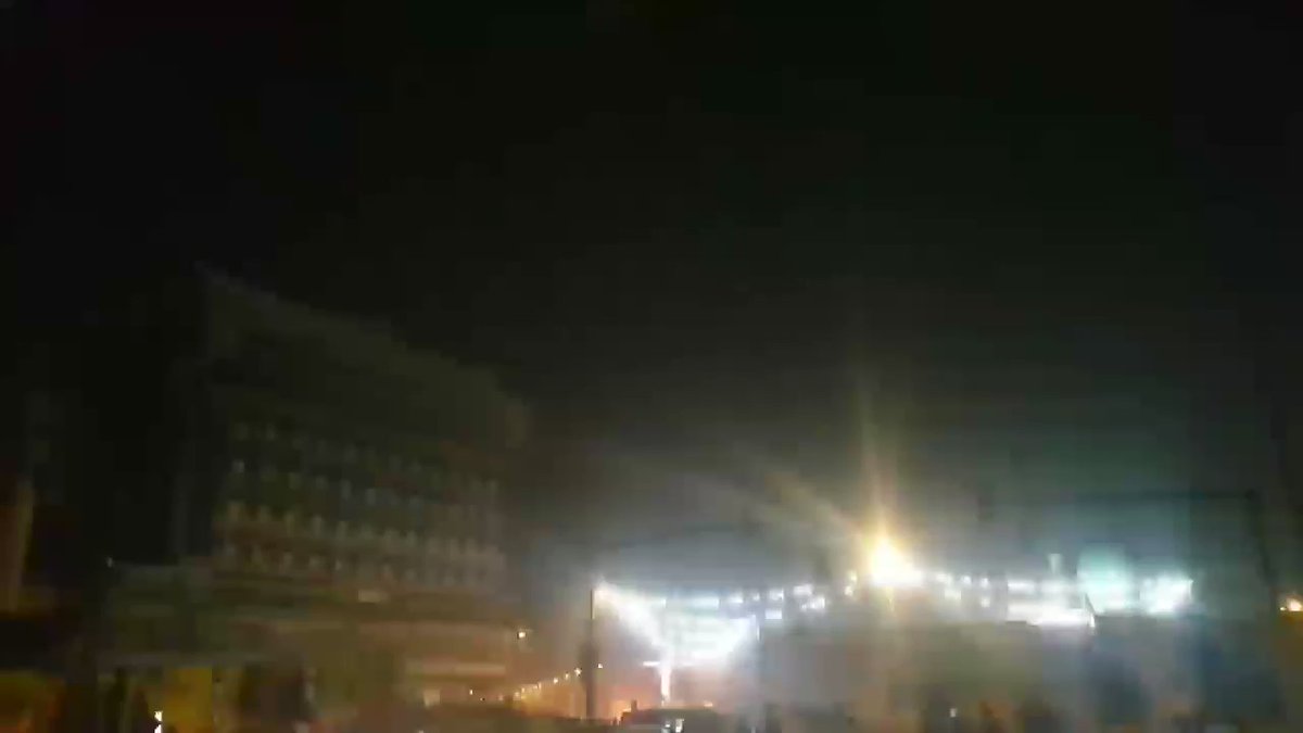 Tonight security forces are using live ammunition to push back the protesters from Khilani Square to Tahrir Square in Baghdad. This video by a protester shows live ammunition being shot toward the air to disperse the protesters in the neighborhood. 