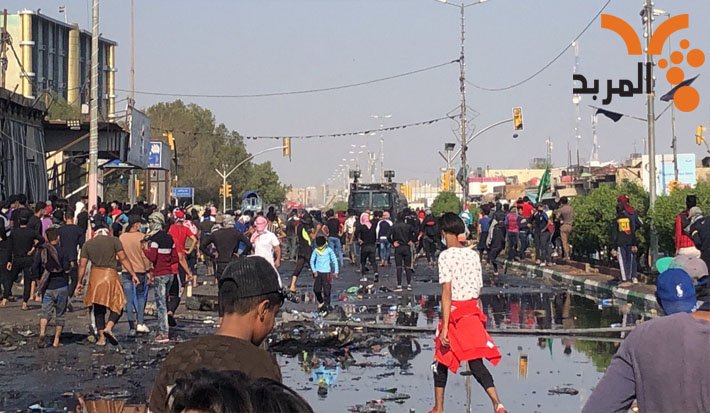 Clashes continue in Samawa between demonstrators and security forces