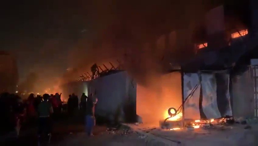 More footage shows the aftermath of Iranian Consulate blaze in Najaf