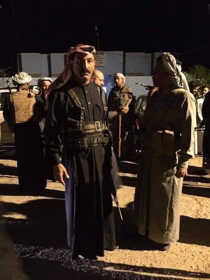 Tribal fighters deployed in the city of Nasiriyah after the withdrawal of the security forces and local government. 