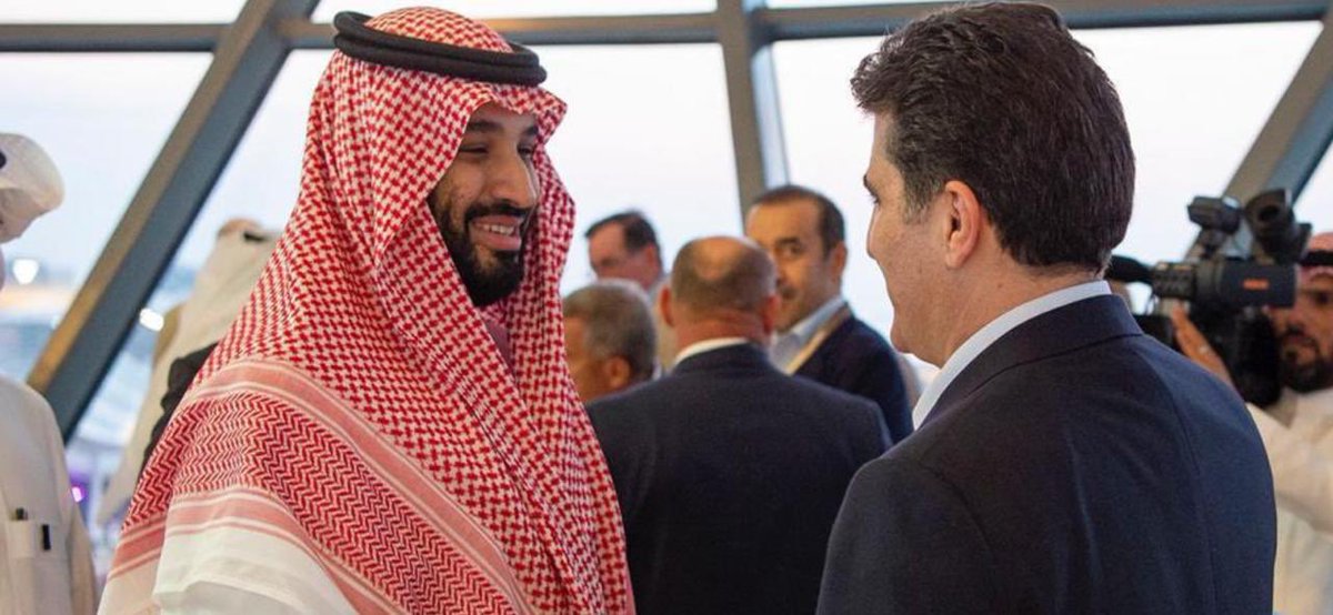 KRG PM @masrour_barzani and Kurdistan region's president @IKRPresident has just visited UAE and met with MBS .  