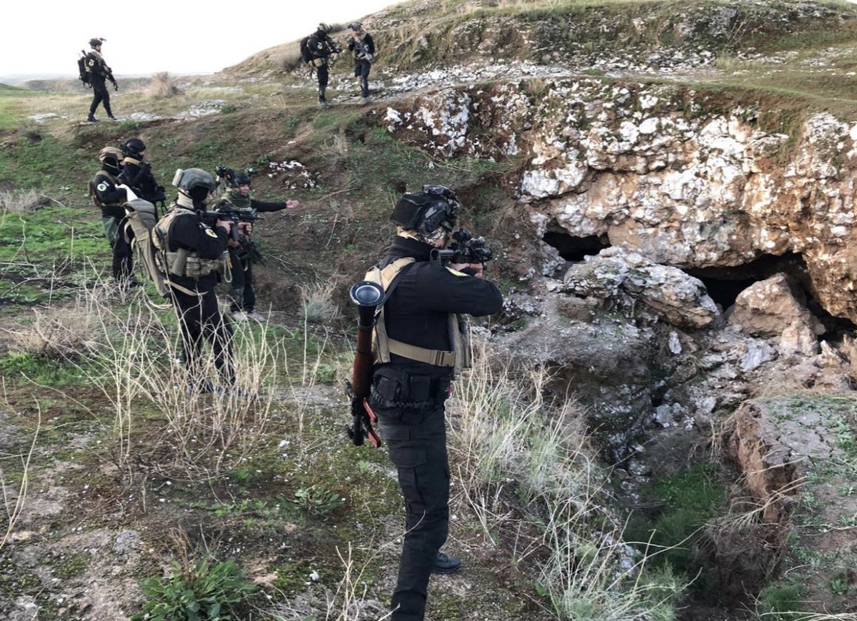 Iraqi Counter Terrorism Forces with the support of @CJTFOIR have conducted an anti-ISIS operation in Al-Ghara mountain in Hawija. The operation resulted in destroying 2 caves which were used as safe haven by ISIS sleeper cells