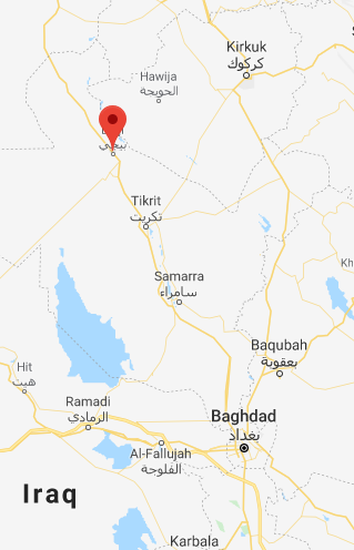 IS militants west of Baiji, Saladin governorate as part of the new Revenge for the Killing of the 2 Exalted Shaykhs campaign, claimed to have killed 10 Iraqi oil police guards in an attack on their barracks & with an IED on reinforcements