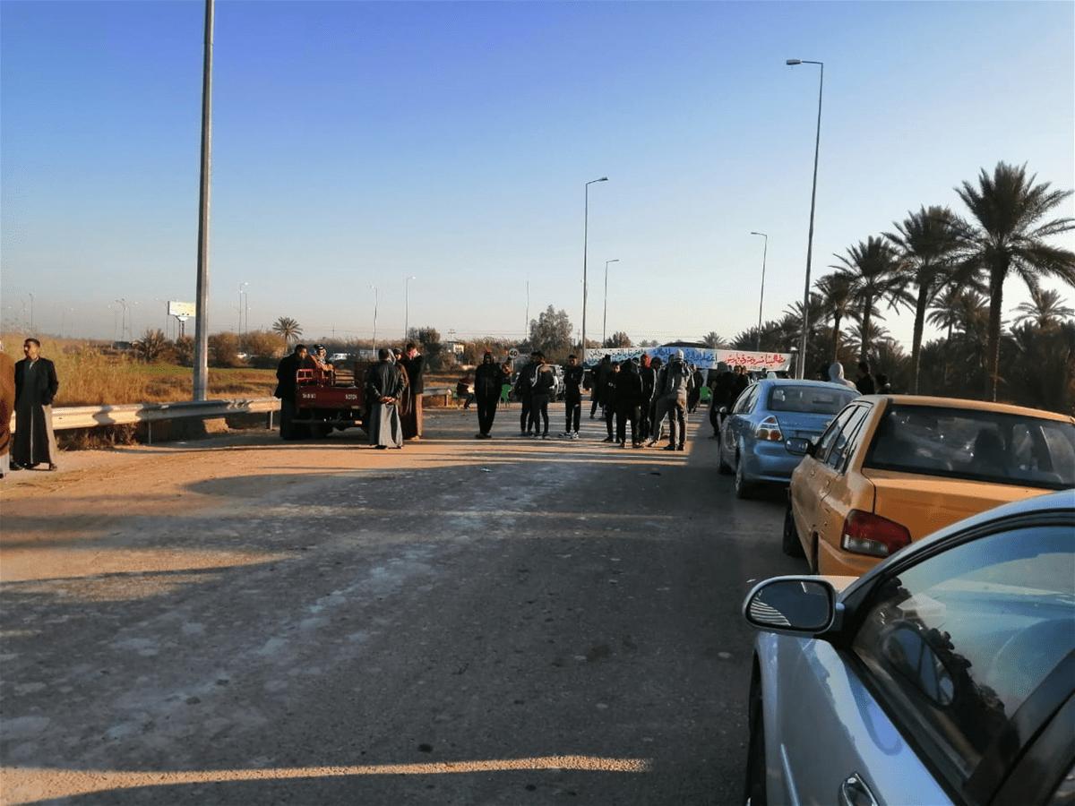 Protesters deny employees access to al-Khairat electricity station in Karbala as they block it for third time 