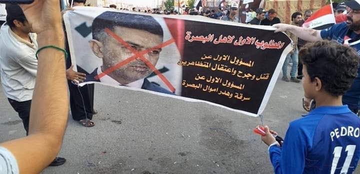 In Iraq, protesters in Basra Province reject nomination of Basra governor as new PM & describe him as a killer & most corrupt official
