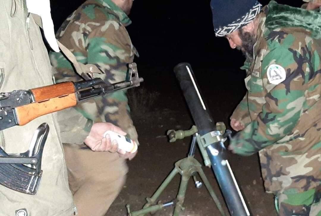 ISIS militants attack areas south of Mosul and Iraqi Hashd 44th brigade destroyed them with support from Iraq Army Aviation   