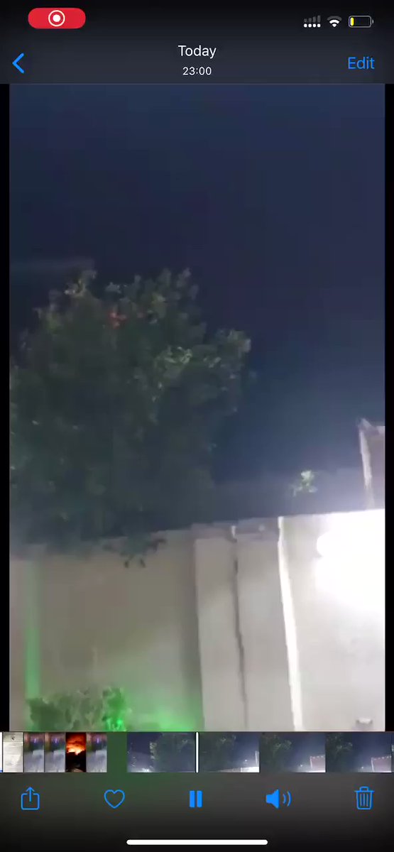 The sound of a large blast heard near the US Embassy in Baghdad