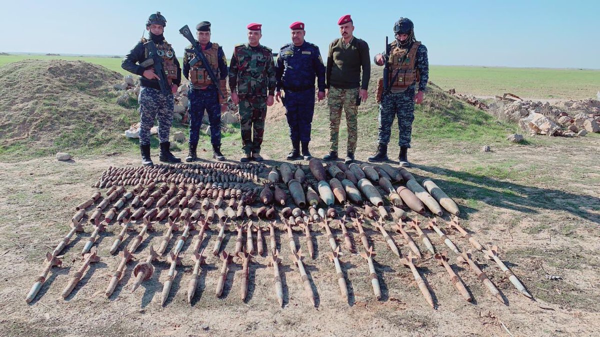 Iraq's Samarra Ops Command located and raided a Da'ish rocket cache near Mukayshifah in Salahuddin province. Dozens of rocket were seized in addition to IEDs